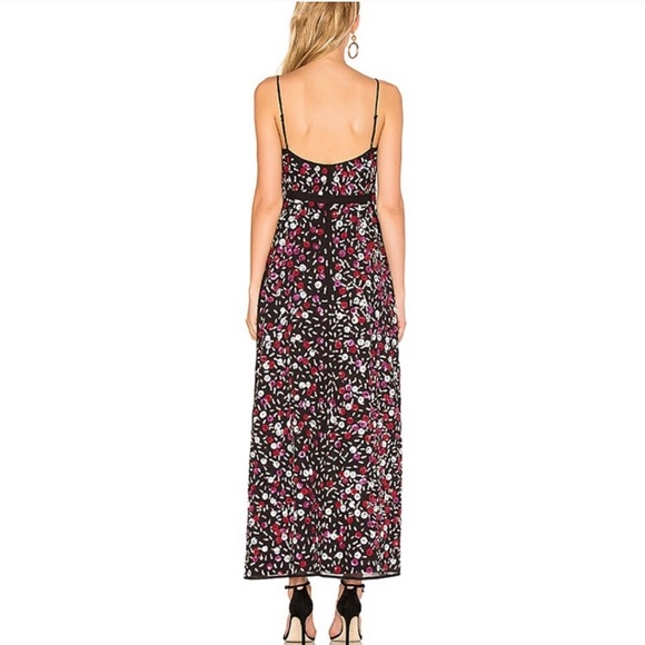 NWT LPA 138 Floral Sequin Wrap Maxi Dress - Picture 3 of 5